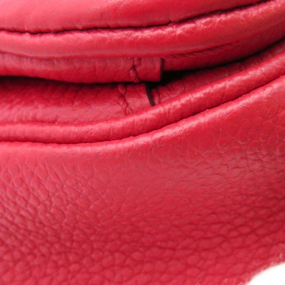 Metis Pochette Empreinte Leather Red Shoulder Bag - Picture 9 of 10
